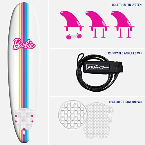 Barbie™ Signature 8ft Surfboard with Accessories, Foam Construction