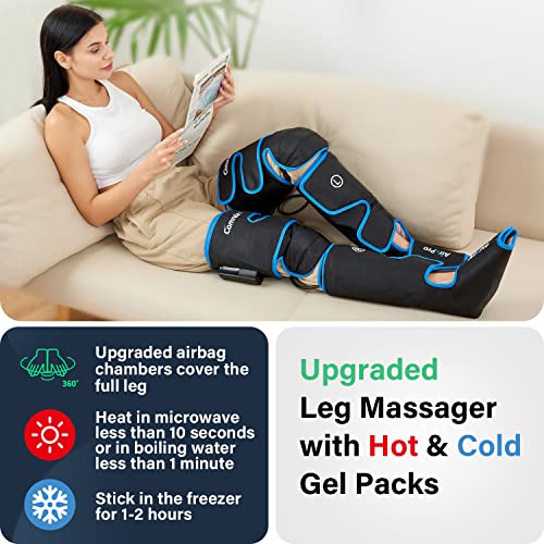 Leg Massager with Cold Therapies and Sequential Compression