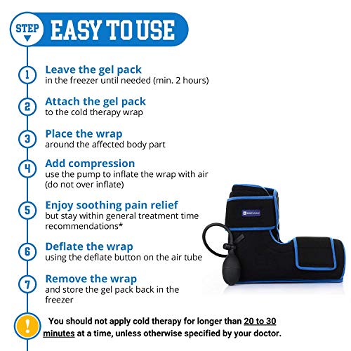 SimplyJnJ Foot & Ankle Ice Pack Wrap