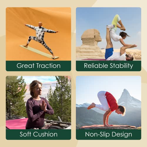JadeYoga Harmony Yoga Mat: Non-Slip, Durable & Thick