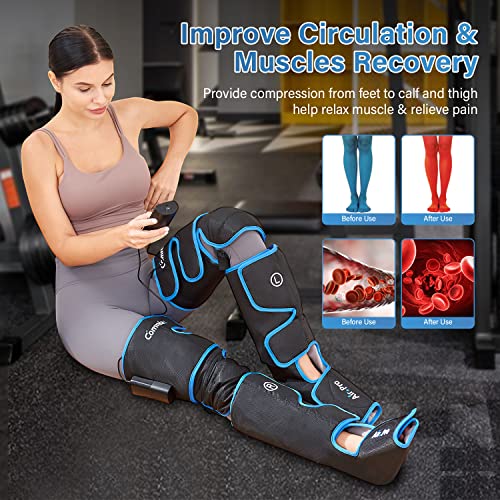 Leg Massager with Cold Therapies and Sequential Compression