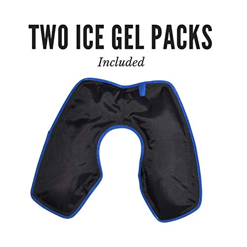 Knee Ice Wrap with Compression and Gel Packs