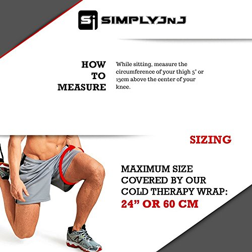 Knee Ice Wrap with Compression and Gel Packs