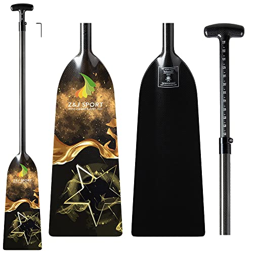 Z&J SPORT Adjustable Dragon Boat Carbon Fiber Paddle