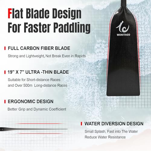 Dragon Boat Paddle: Lightweight, Adjustable Carbon Fiber, IDBF Approved