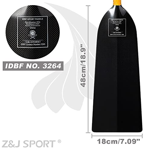 Z&J SPORT Carbon Dragon Boat Paddle - IDBF Approved