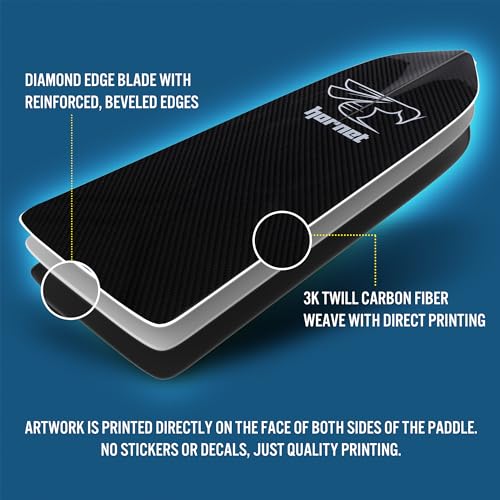 Black Glossy Dragon Boat Paddle - Carbon Fiber