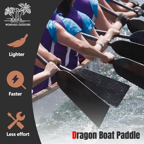 Dragon Boat Paddle: Lightweight, Adjustable Carbon Fiber, IDBF Approved