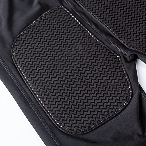 Women's Non-Slip Padded Capri Rowing Pants - Black