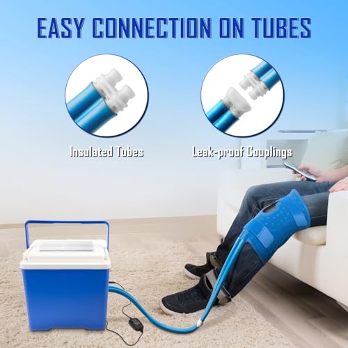 Hiumtree Cold Ice Therapy System, Timer, Knee/Joint Pad