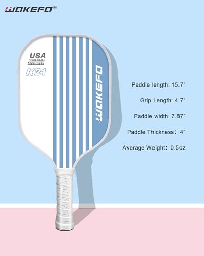 Set of 4 Fiberglass Pickleball Paddles with Carry Bag