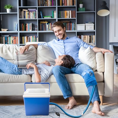 Hiumtree Cold Ice Therapy System, Timer, Knee/Joint Pad