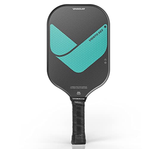VINSGUIR Graphite Carbon Fiber Pickleball Paddle, USA Approved