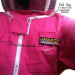 Fuchsia 2XL Beekeeper Suit with Veil & Pockets