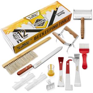 12 Piece Beekeeping Tool Kit for Beginners