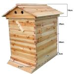 7 Plastic Beehive Frames with Wooden Brood Boxes