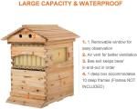 7 Plastic Beehive Frames with Wooden Brood Boxes