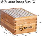 Beeswax Coated 8-Frame Langstroth BeeHive Kit