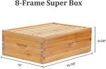 Beeswax Coated 8-Frame Langstroth BeeHive Kit