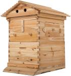 7 Plastic Beehive Frames with Wooden Brood Boxes