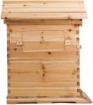 7 Plastic Beehive Frames with Wooden Brood Boxes
