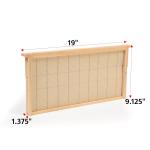 Deep Beehive Frames with Wired Beeswax Foundation, 8-Pack