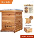 Cedar Wood 8 Frame Langstroth Bee Hive Kit