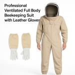 XL Beekeeping Suit with Gloves and Veil Hood