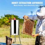 Manual Stainless Steel Honey Extractor with Adjustable Stand