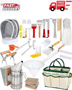 30 PCS Beekeeping Starter Kit with Essential Tools