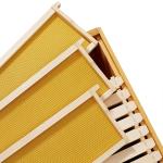 10 Beehive Frames with Waxed Foundations