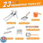 BeeCastle 22-Piece Beekeeping Tools Kit