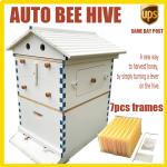 Wooden Bee Hive Starter Kit with Frames