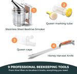 Beekeeping Supplies: Hive Tools and Smoker Set