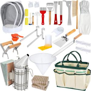 30 PCS Beekeeping Starter Kit with Essential Tools