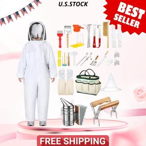 30-Piece Beekeeping Starter Kit with Bee Suit