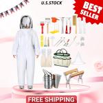 30-Piece Beekeeping Starter Kit with Bee Suit