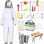 30-Piece Beekeeping Starter Kit with Bee Suit