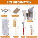 13-Piece Beekeeping Tool Set with Smoker