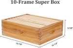 Beeswaxed 10-Frame Beehive Kit with Accessories