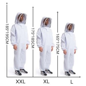 Ventilated Beekeeping Suit with Round Veil