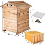 Wooden Brood Beekeeping Box with 7 Honey Frames