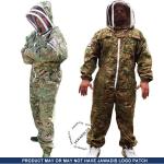 Camouflage Beekeeper Bee Suit with Fence Veil