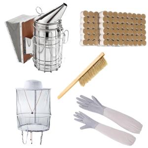 HunterBee Beekeeping Starter Tool Kit with Hive Smoker