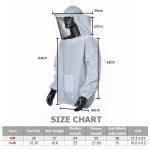 Beekeeping Protective Jacket with Smock and Veil