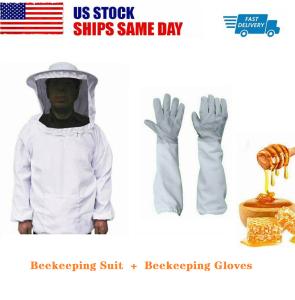 XL Beekeeping Jacket and Long Sleeve Gloves Set