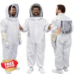 XL Bee Suit with Gloves and Brush for Beekeepers