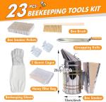 Beekeeping Tools Kit with Organizer Bag - 22 Pieces