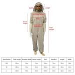 XXL Unisex Cotton Beekeeping Suit with Veil