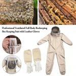 Ventilated XXL Beekeeping Suit with Gloves and Veil